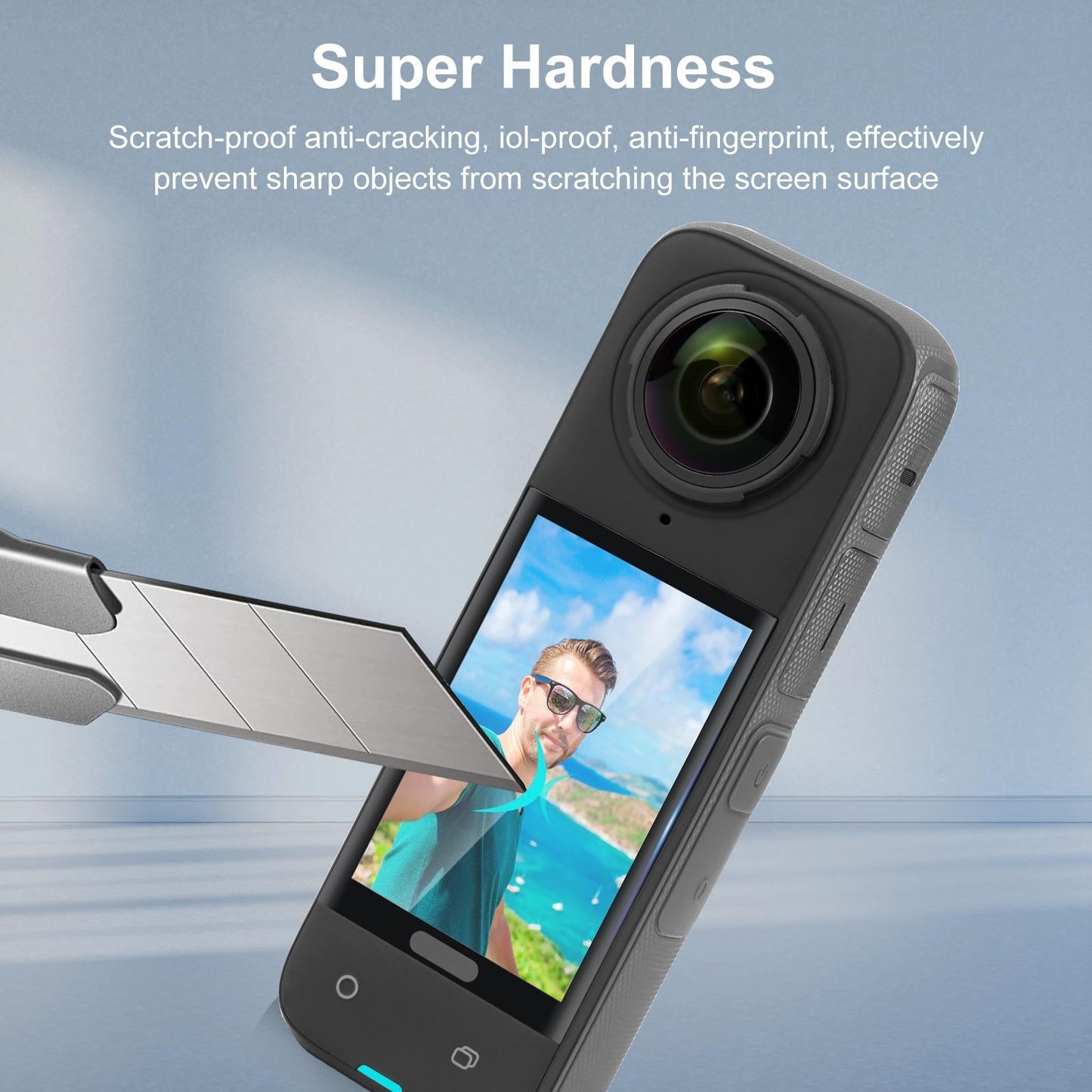 Curved Hd Tempered Glass Screen Protector for Insta360 X4 - 9h 2.5d