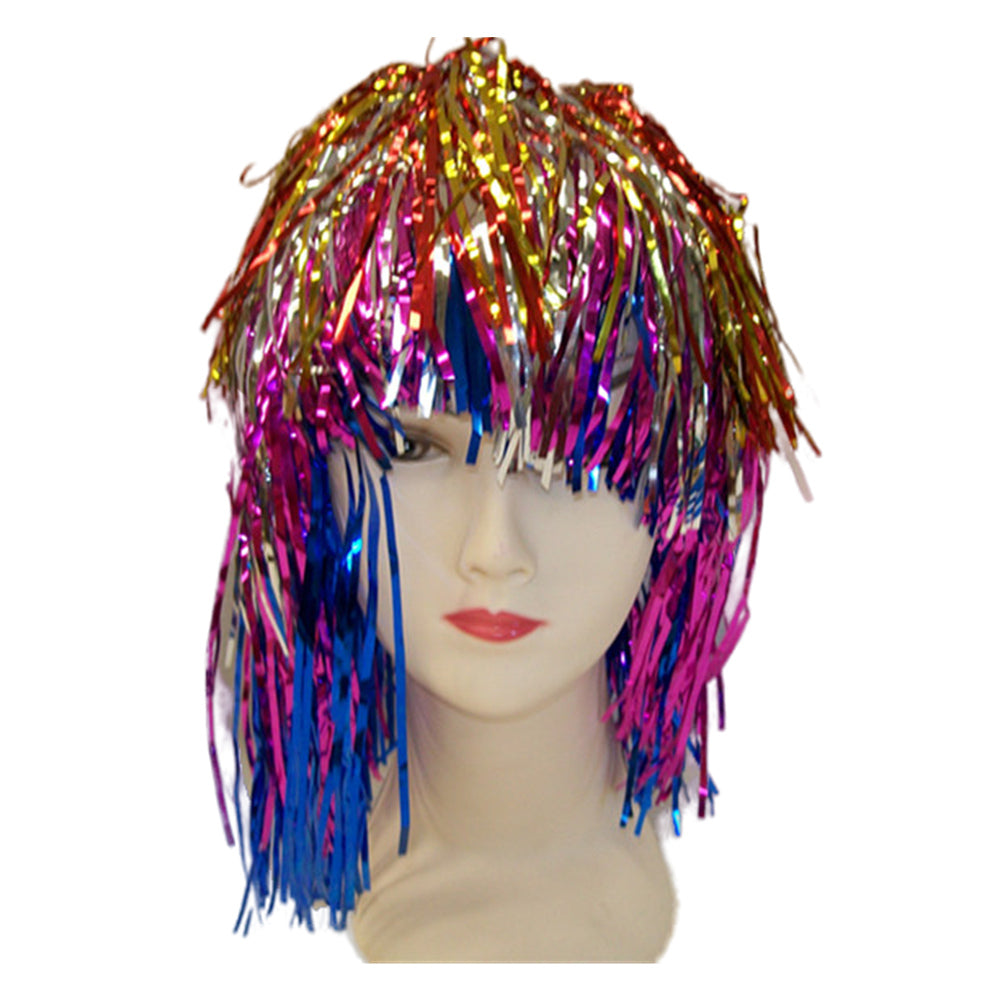 Party tinsel wig-assorted colour - Multi-colour