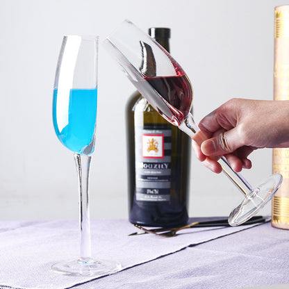 1 Pcs Unique Half-Round Crystal Wine Glass – Elegant Champagne Flute for Red & White Wine